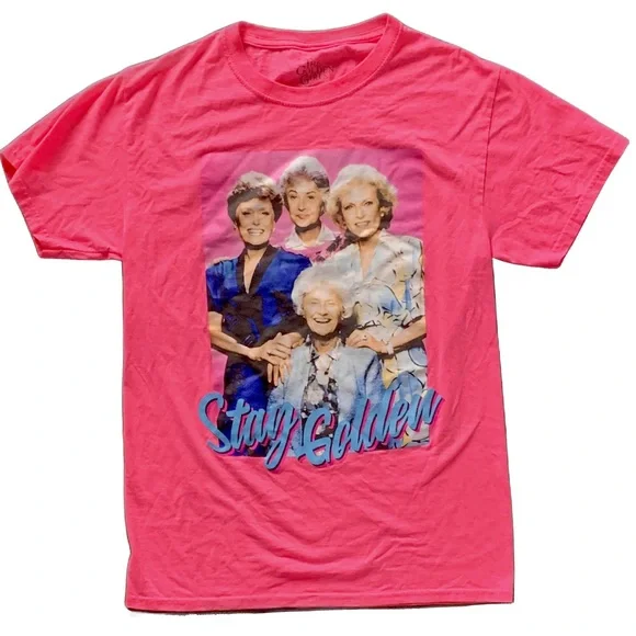 The Golden Girls Neon Pink Women’s T-shirt - Size Small - Picture 1 of 4